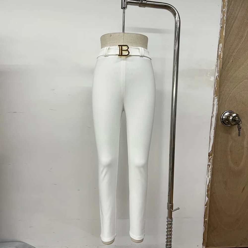 Balmain inspired white pants